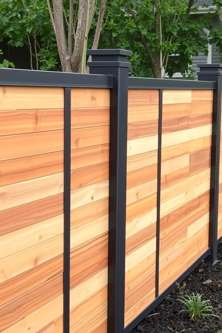 Contemporary Mixed Materials - 22 Board on Board Fence Ideas