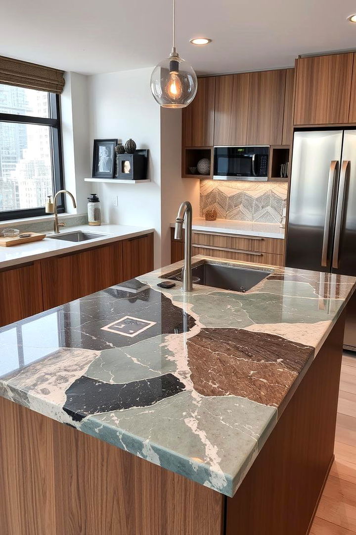 Contemporary Mixed Media - 22 Kitchen Countertop Ideas