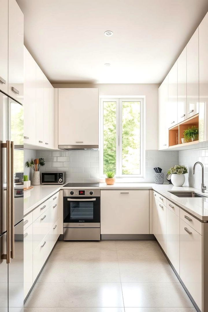 Contemporary Modern Appeal - 22 Off-white Kitchen Cabinets