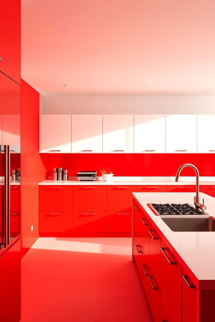 Contemporary Modern Touch - 22 Red Kitchens