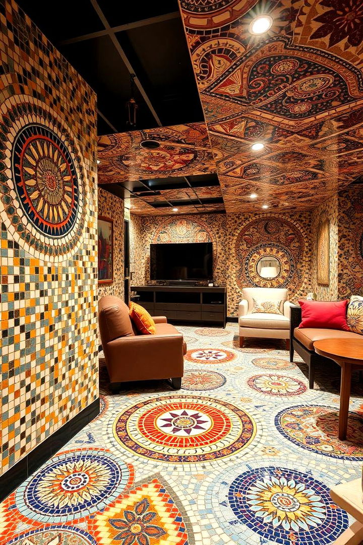 Contemporary Mosaic Designs - 22 Basement Floor Ideas