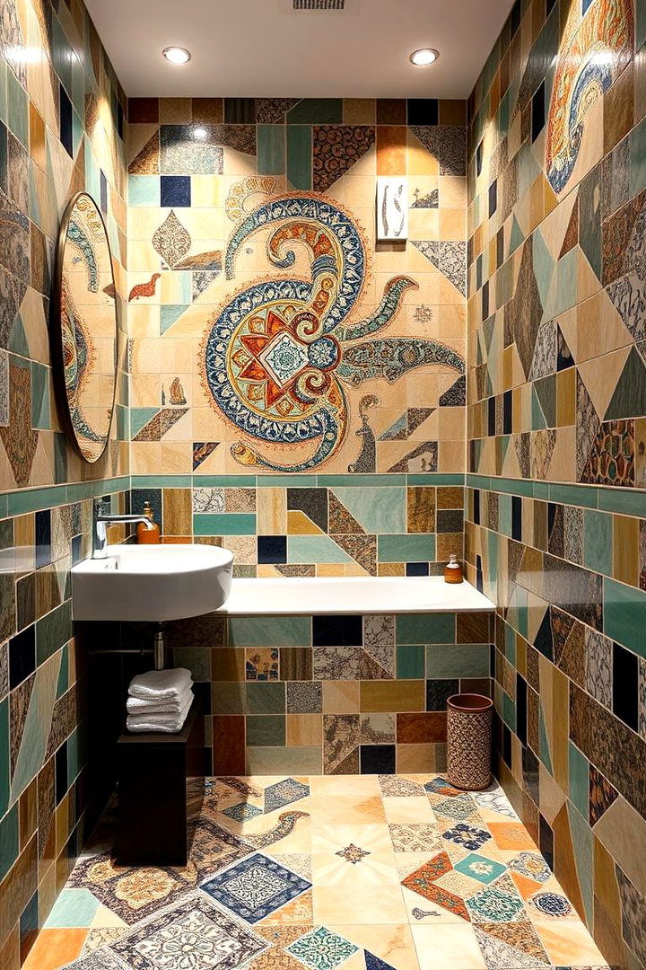 Contemporary Mosaic Designs - 22 Aesthetic Bathroom Ideas