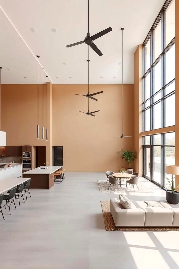 Contemporary Open Layout in Tan - 22 Tan Living Room Ideas