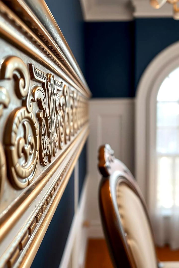 Contemporary Ornamental Chair Rail - 22 Chair Rail Ideas
