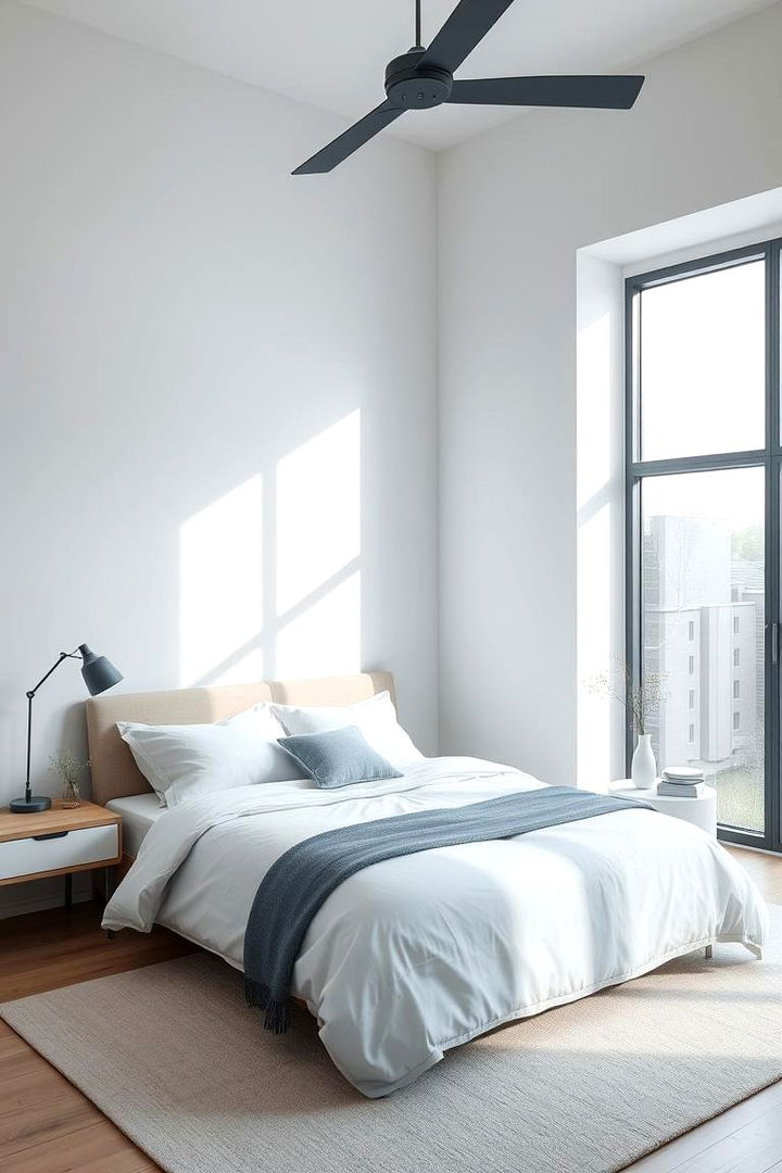 Contemporary Periwinkle Minimalism - 22 Periwinkle Bedroom Ideas