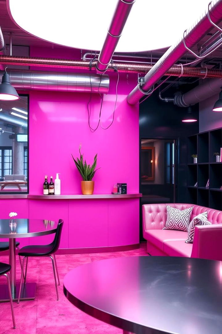 Contemporary Pink with Metallic Flair - 22 Pink Bedroom Ideas