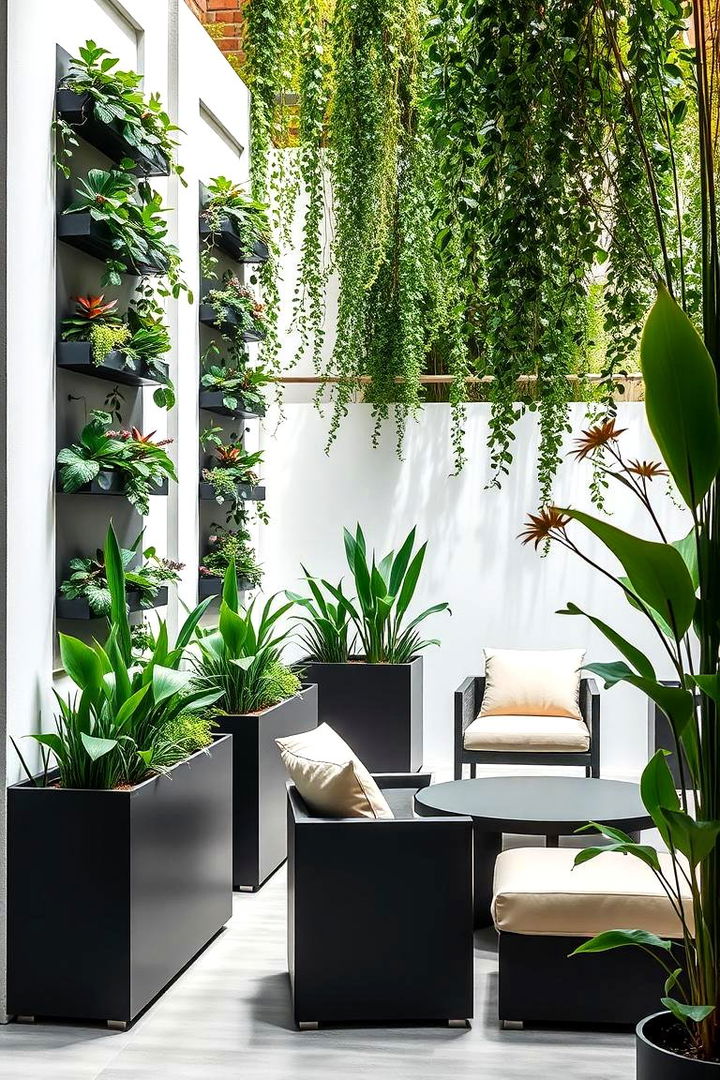 Contemporary Plant Sanctuary - 22 Large Balcony Ideas