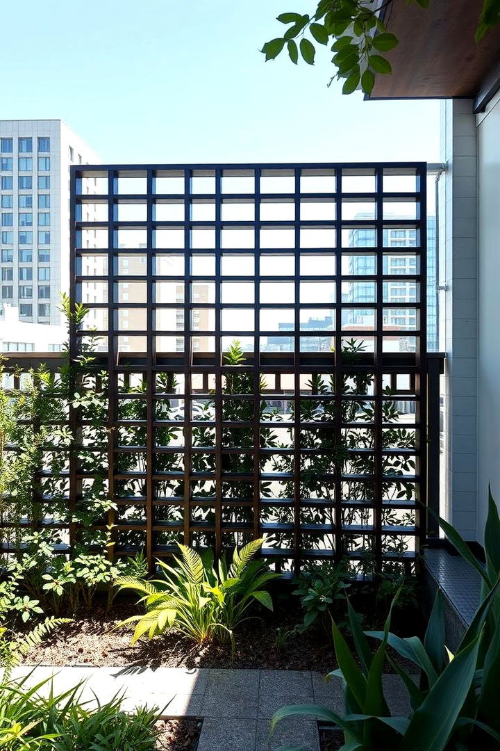 Contemporary Privacy Lattice Screen - 22 Lattice Fence Ideas