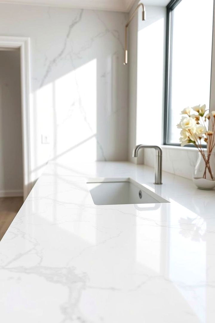 Contemporary Quartz Top - Bathroom Countertop Ideas: Stylish, Durable Surfaces