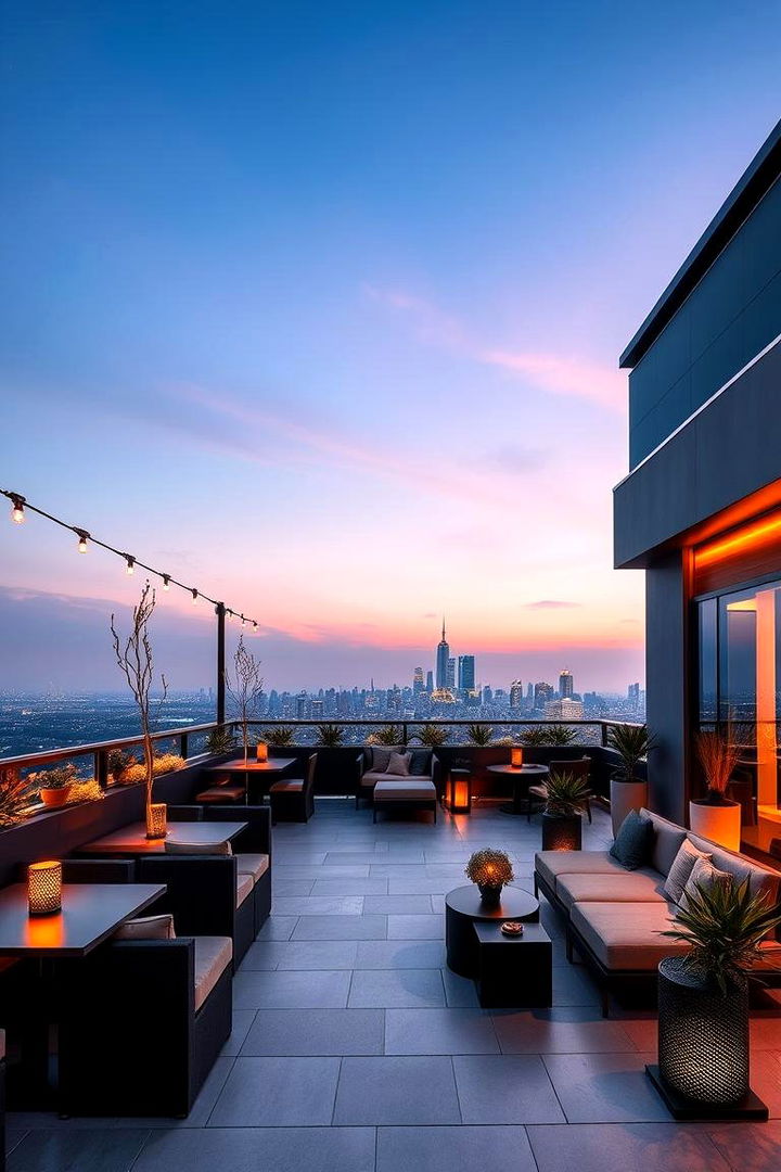Contemporary Rooftop Lounge - 22 Terrace Design Ideas