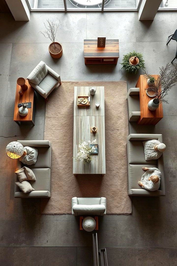 Contemporary Rustic Elements - 22 Rustic Concrete Floor Living Room Ideas