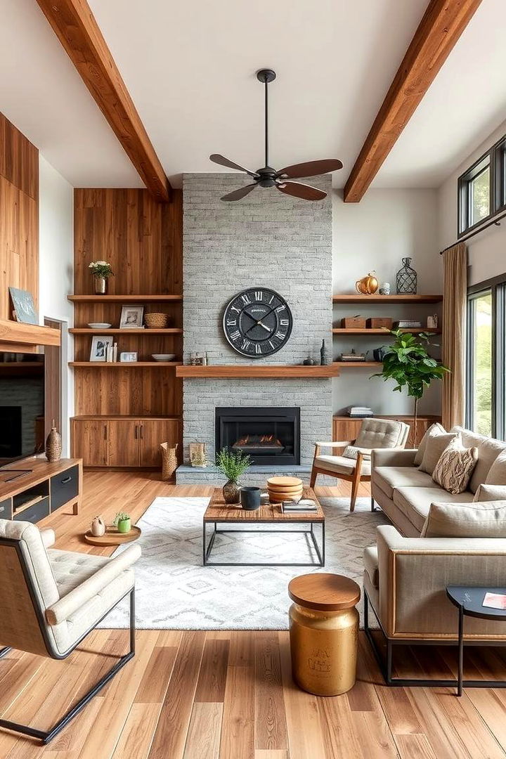 Contemporary Rustic Fusion - 22 Condo Living Room Ideas