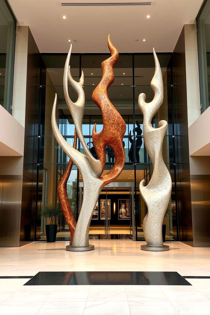 Contemporary Sculpture Entrance - 22 Wedding Entrance Ideas