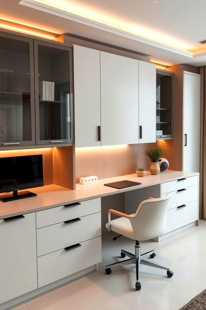 Contemporary Sideboard Desk - 22 Desk Ideas