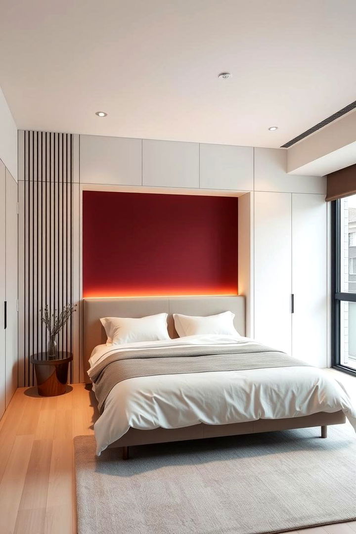 Contemporary Simplicity in Style - 22 Burgundy Bedroom Ideas