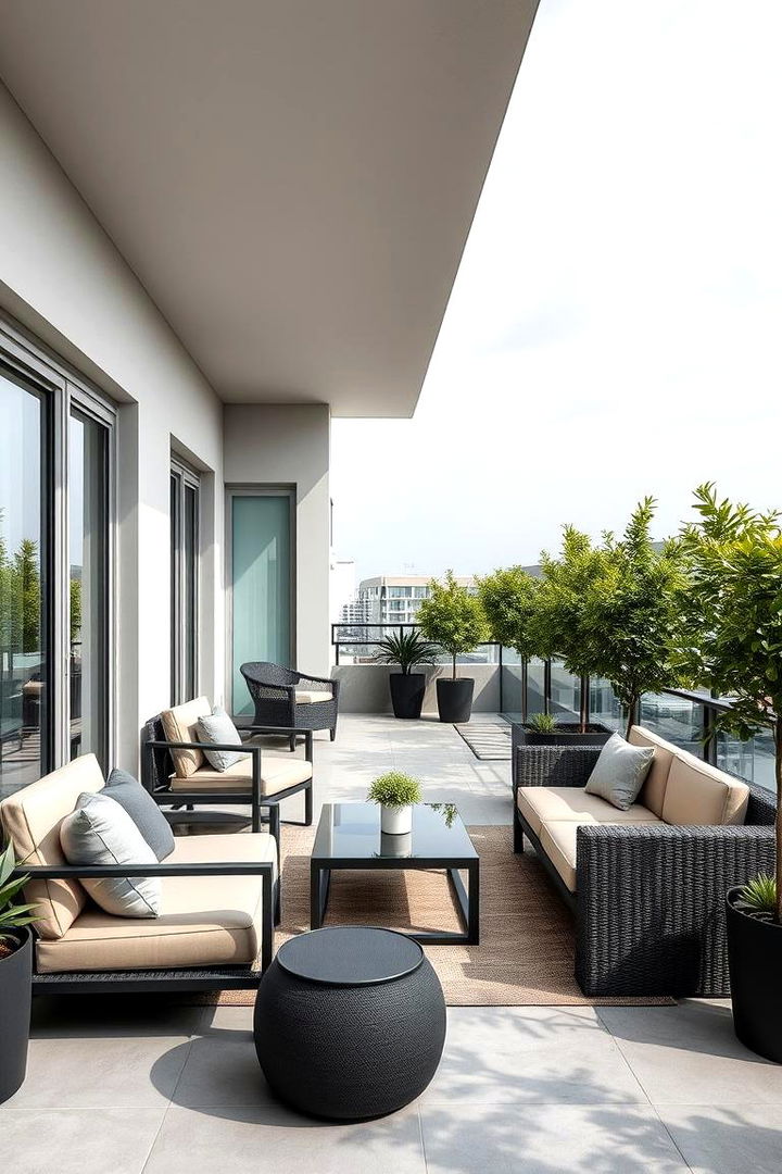 Contemporary Sleek Design - 22 Bedroom Balcony Ideas