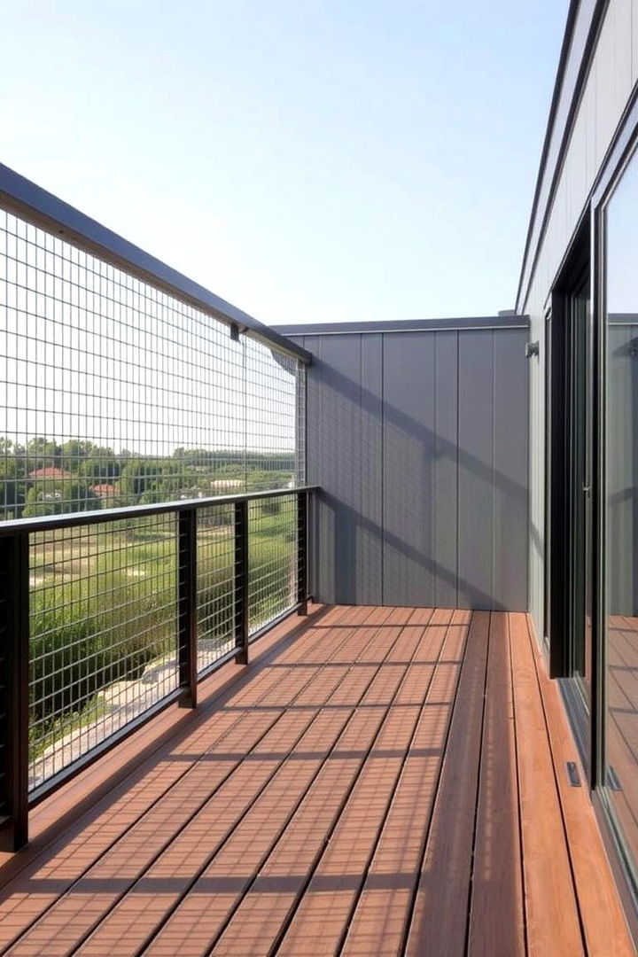 Contemporary Slimline Hog Wire - 22 Hog Wire Deck Railing Ideas