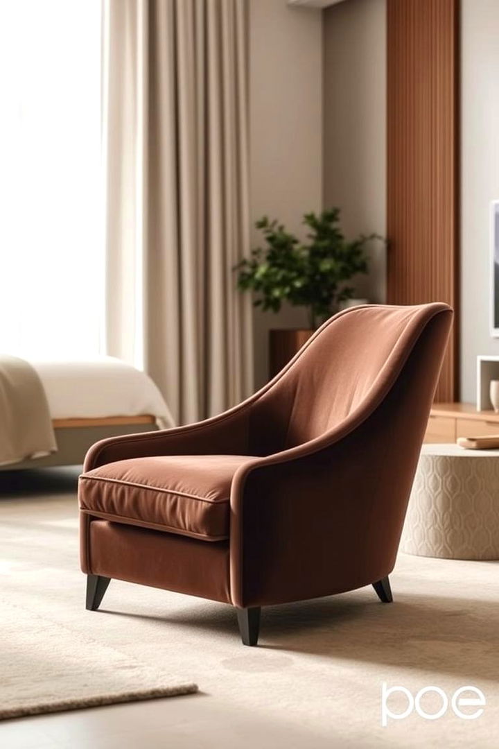 Contemporary Slipper Chair - 22 Bedroom Chair Ideas