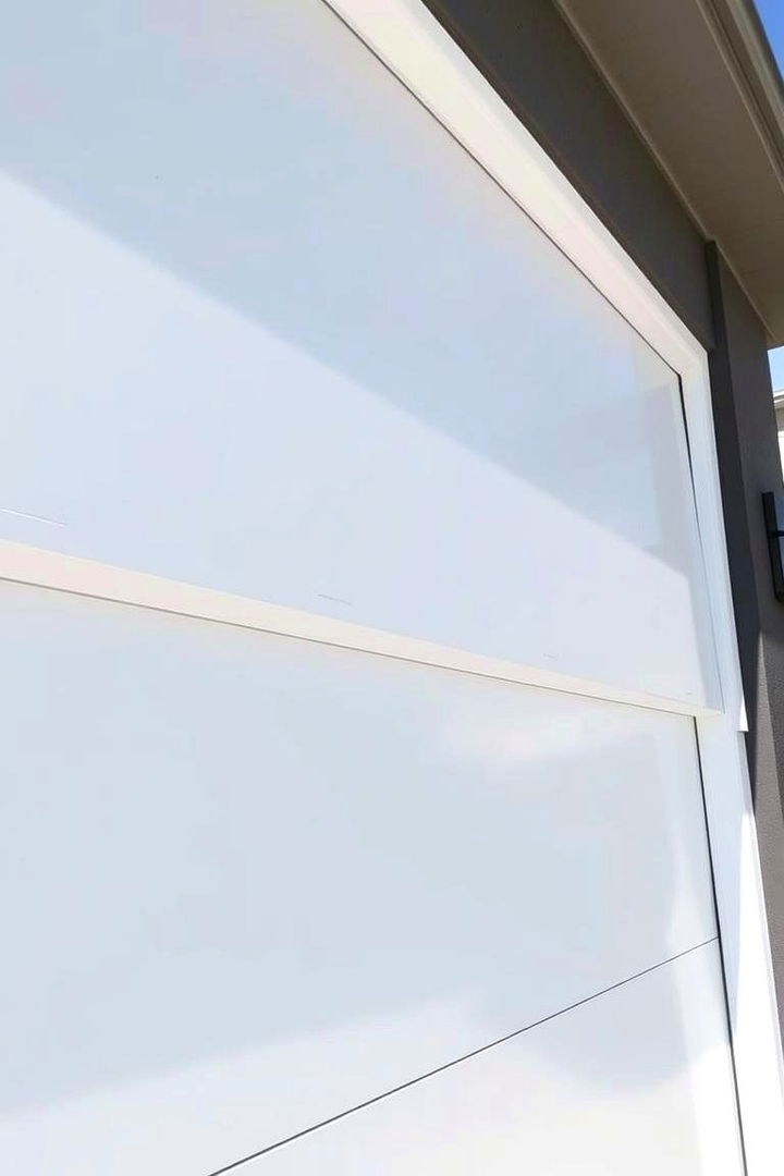 Contemporary Smooth Surfaces - 22 Exterior Garage Door Trim Ideas