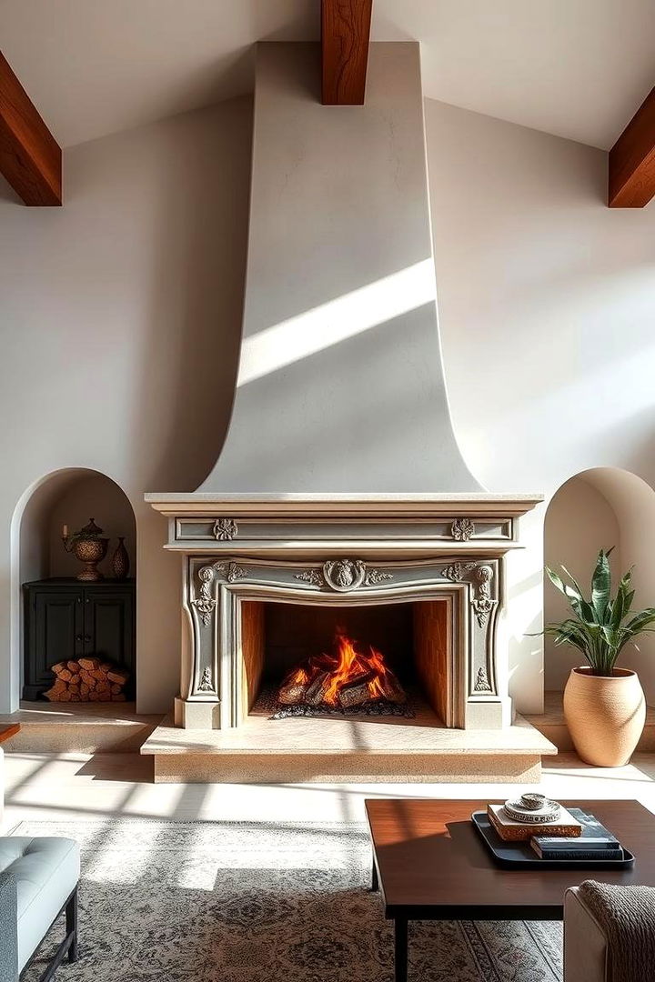 Contemporary Spanish Fusion - 22 Spanish Style Fireplace Ideas