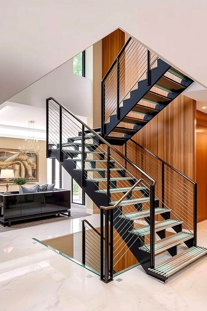 Contemporary Staircase Designs - 22 Modern Black Houses