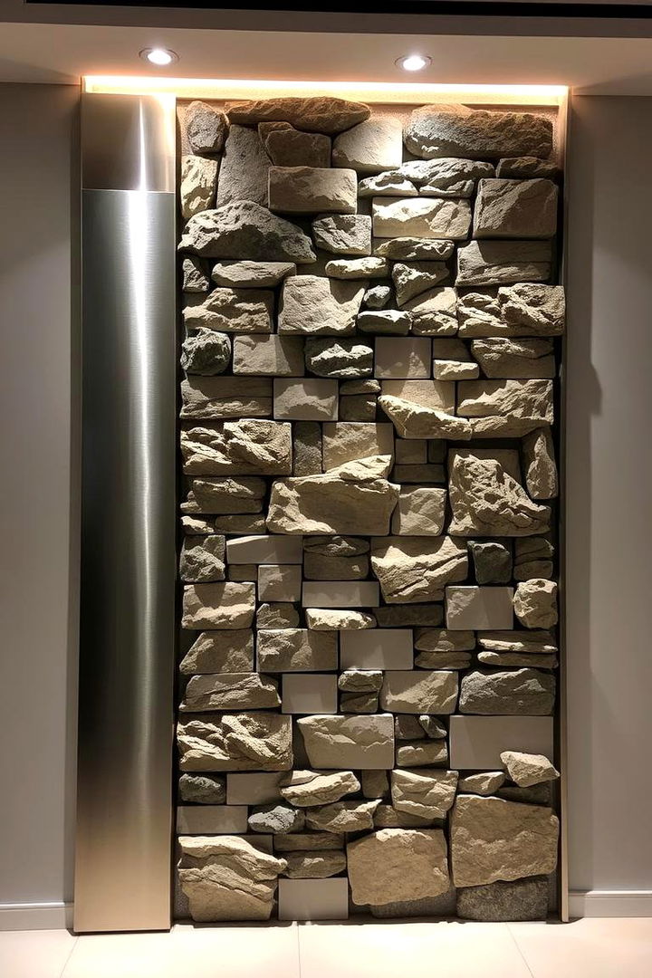 Contemporary Stone Fusion - 22 Natural Rock Retaining Wall Ideas