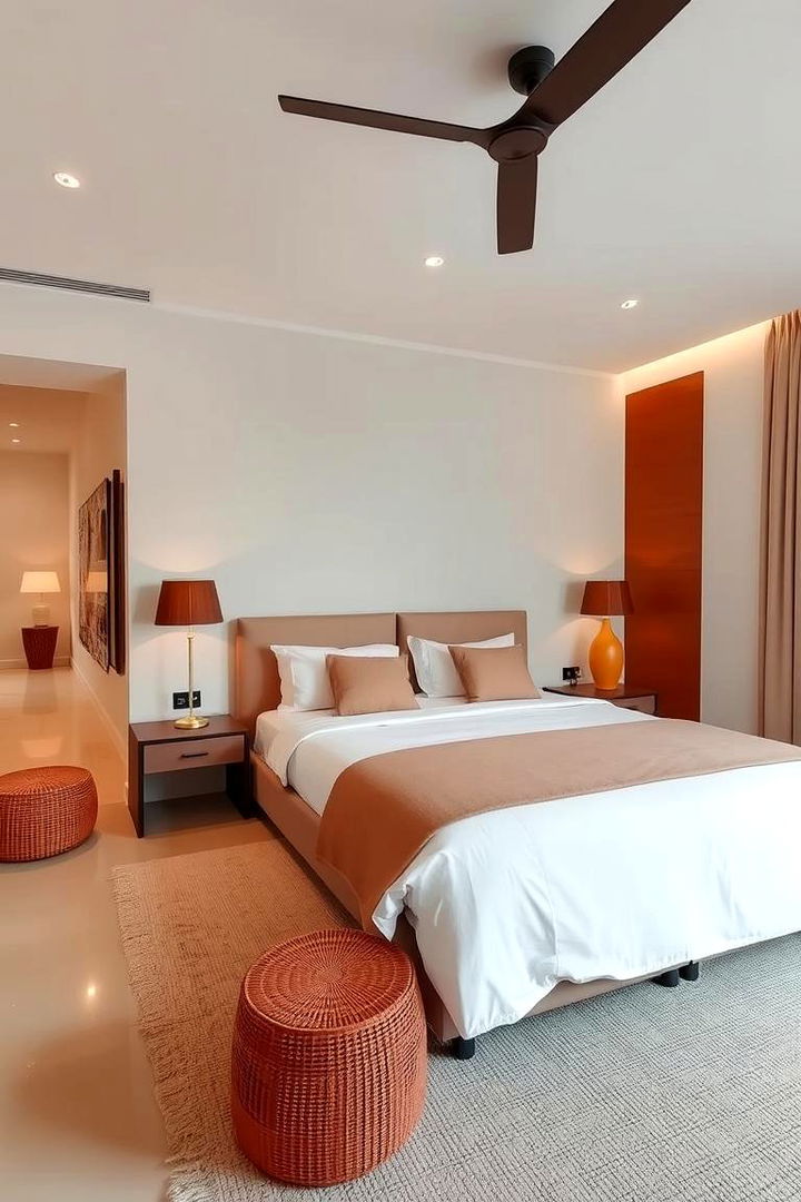Contemporary Terracotta Styling - 22 Terracotta Bedroom Ideas