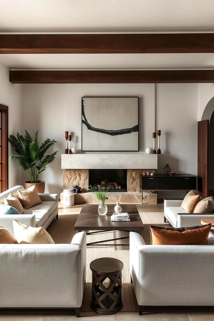 Contemporary Tuscan Fusion - 22 Tuscan Living Room Ideas