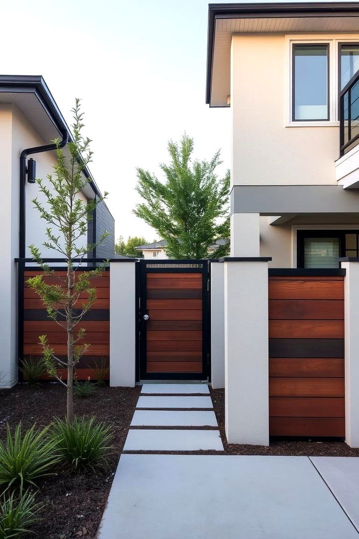 Contemporary Two Tone Contrast - 22 Garden Fence Colour Ideas
