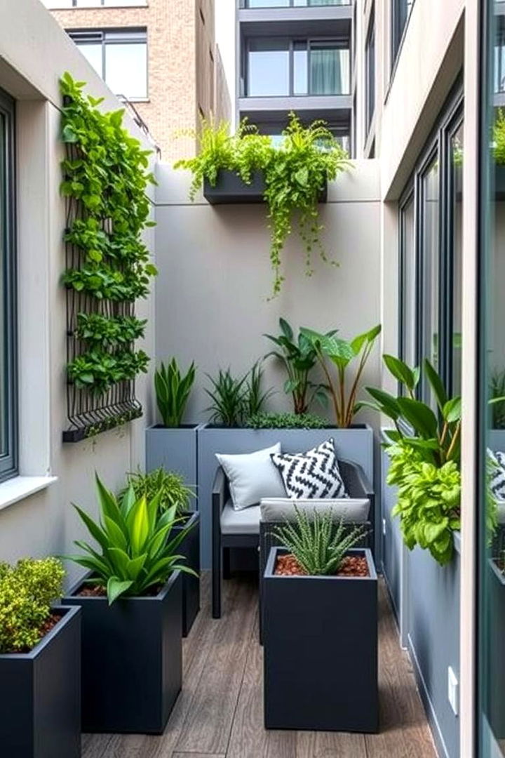 Contemporary Urban Balcony Garden - 22 Italian Garden Design Ideas
