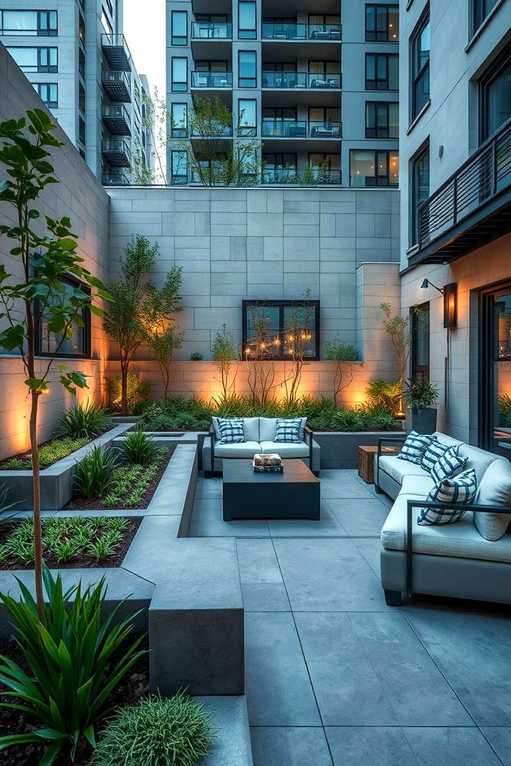 Contemporary Urban Oasis - 22 Sunken Patio Ideas