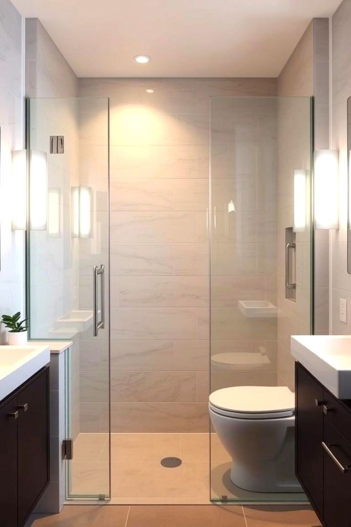 Contemporary Urban Style - 22 Half-wall Shower Ideas