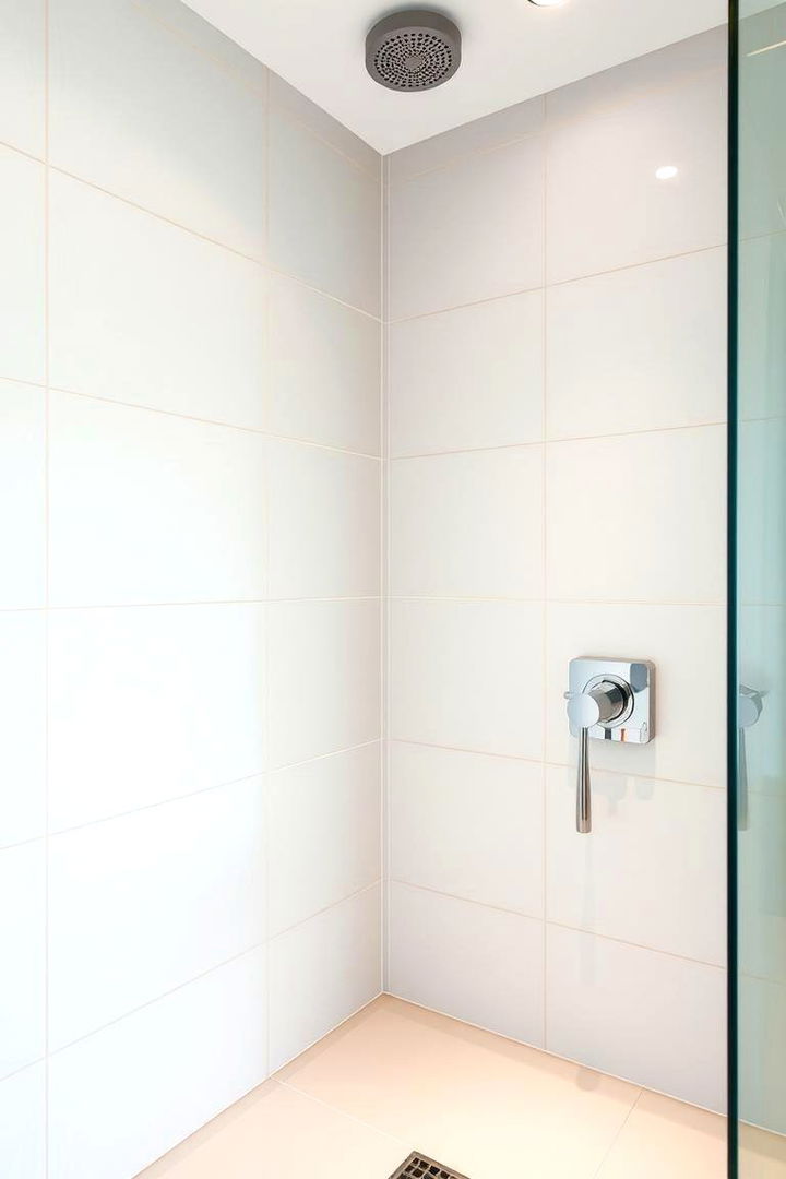 Contrasting Grout and Minimalism - 22 Shower Wall Ideas