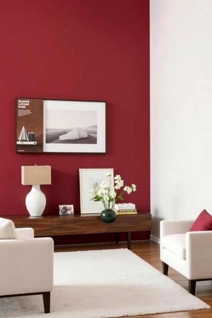 Contrasting Neutrals with Burgundy - 22 Burgundy Bedroom Ideas