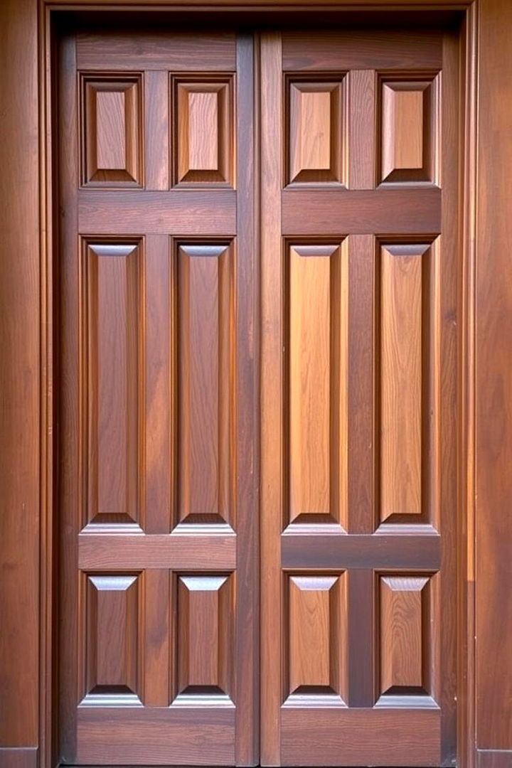 Contrasting Panel Designs - 22 Colonial Front Door Ideas