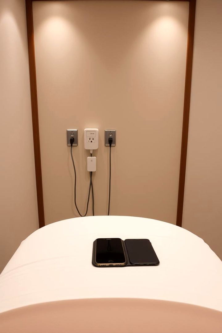 Convenient Device Charging Stations - 22 Massage Room Setup Ideas