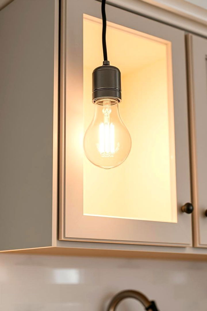 Conventional LED Bulb Cabinet Lighting - 22 Cabinet Lighting Ideas