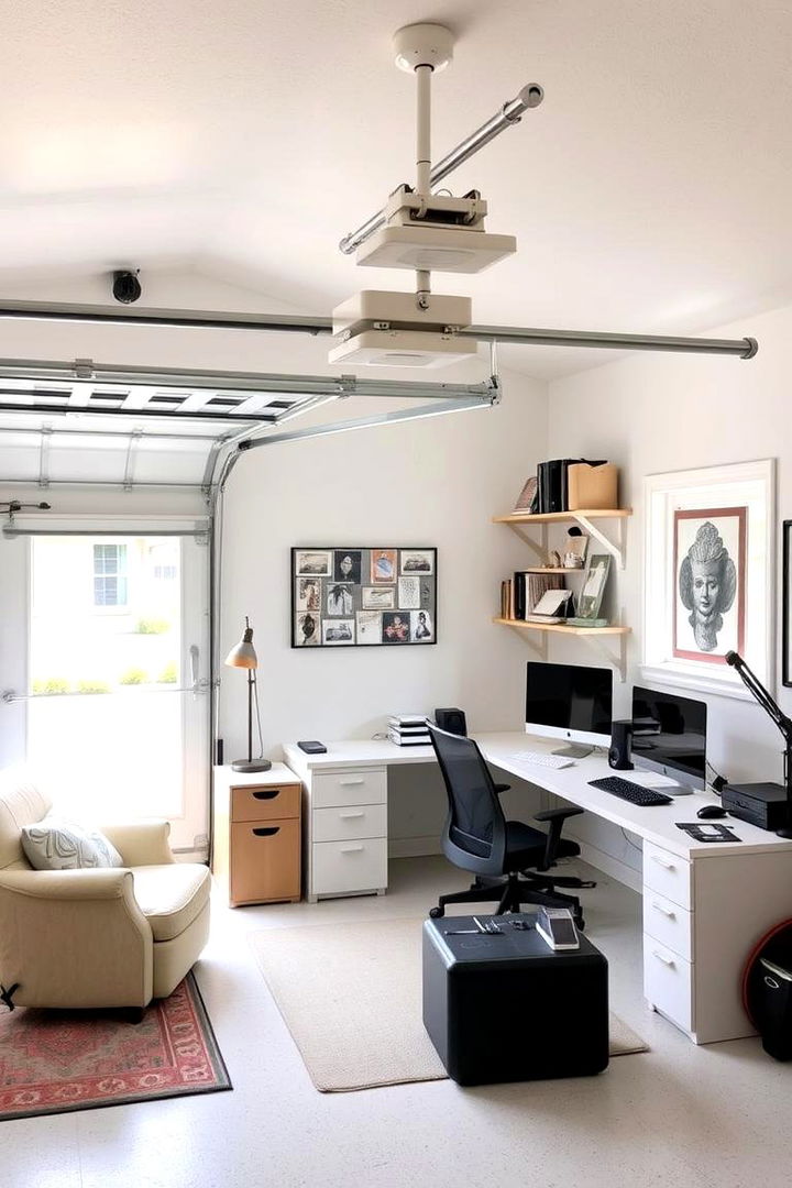 Converted Garage Home Office - 22 Detached Garage Ideas