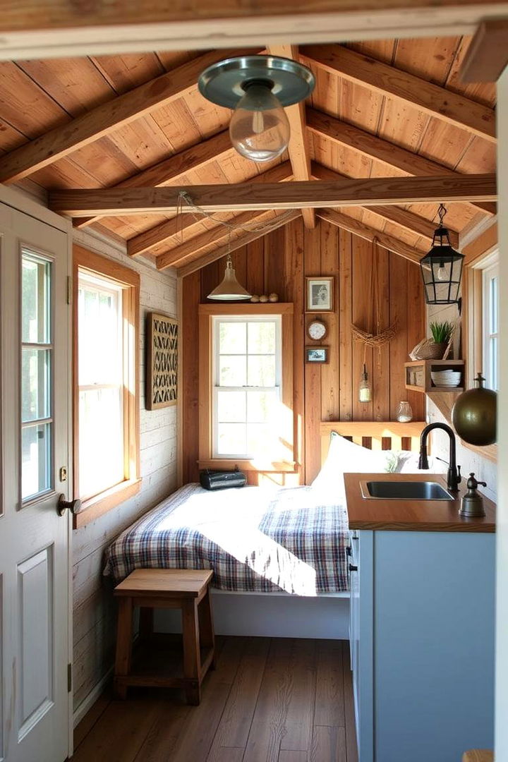 Converted Shed Sanctuary - 22 Rustic Tiny House Ideas