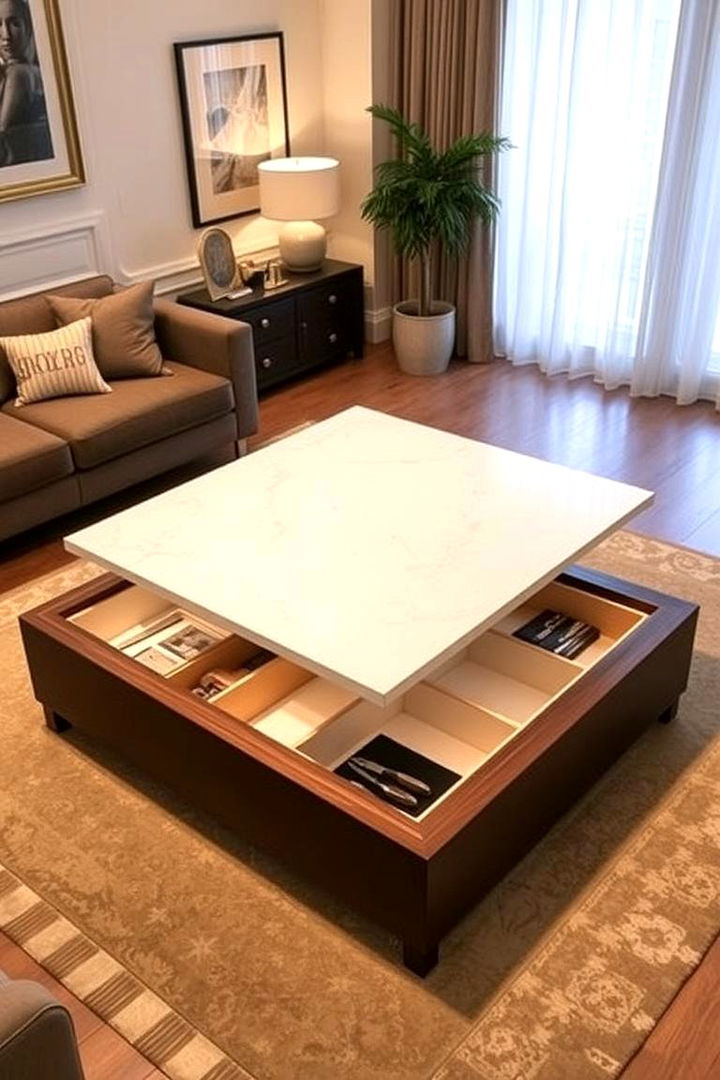 Convertible Coffee Tables - 22 Small Apartment Storage Ideas