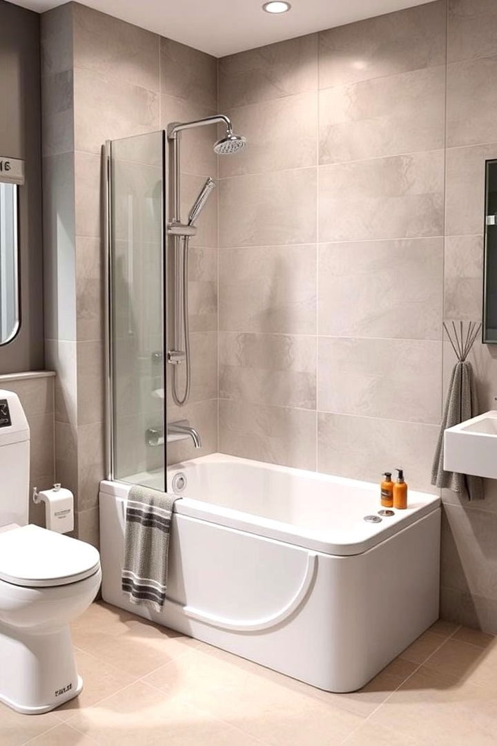 Convertible Designs for Versatility - 22 Tub-shower Combo Ideas