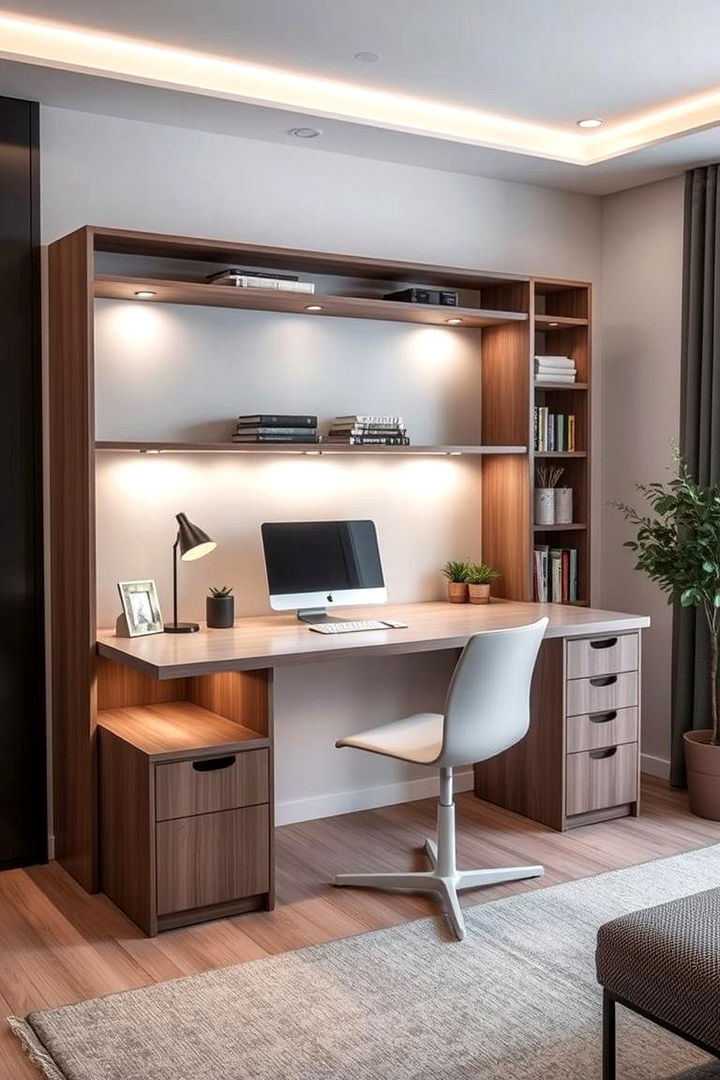 Convertible Desk Bookshelf Combo - 22 Desk Ideas