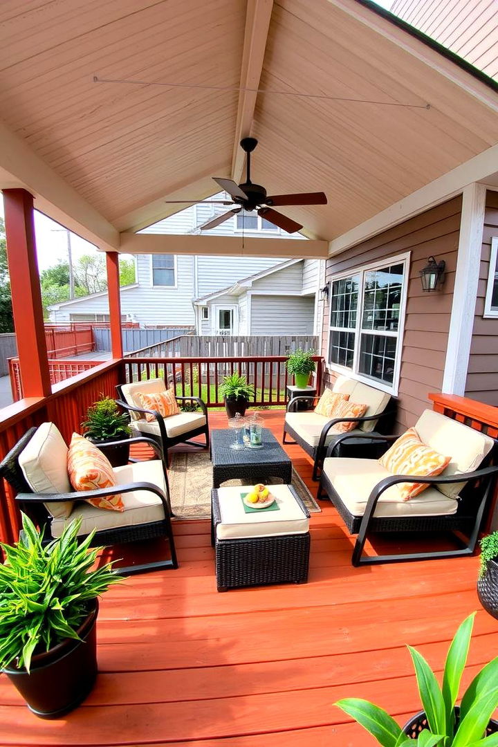 Convertible Entertaining Space - 22 Front Porch Deck Ideas