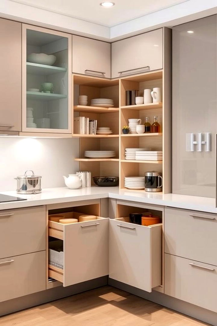 Convertible Kitchen Storage - 22 Corner Cabinet Ideas