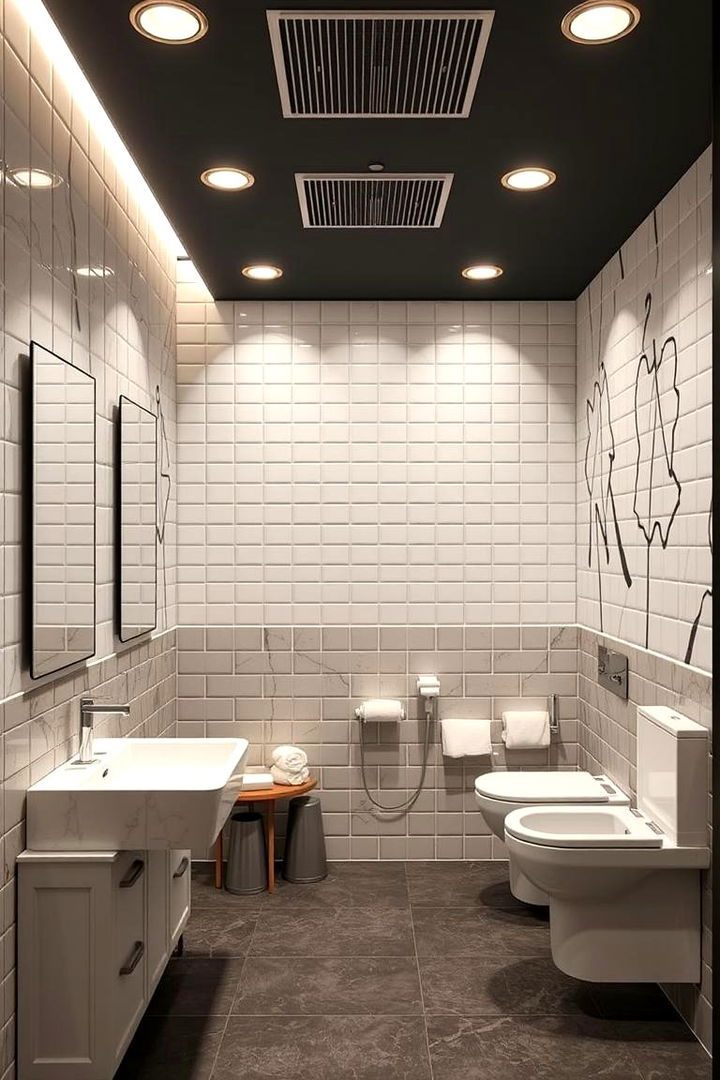 Convertible Multi Functional Spaces - 22 Restaurant Bathroom Ideas