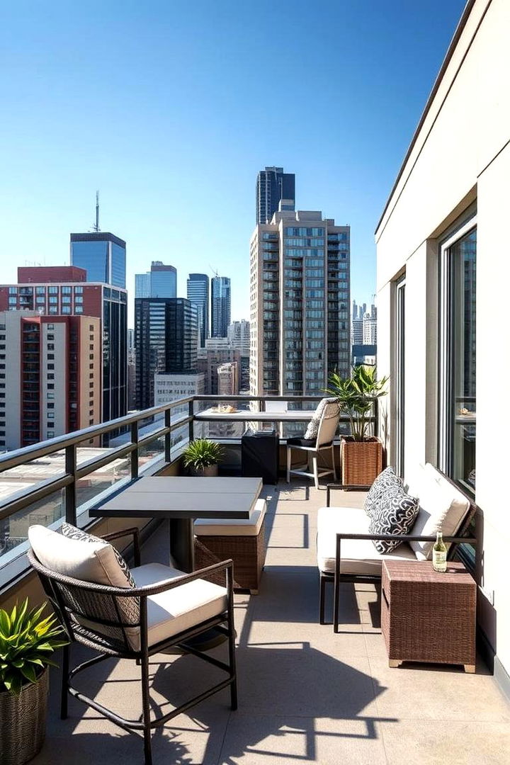 Convertible Outdoor Workspace - 22 Penthouse Balcony Ideas