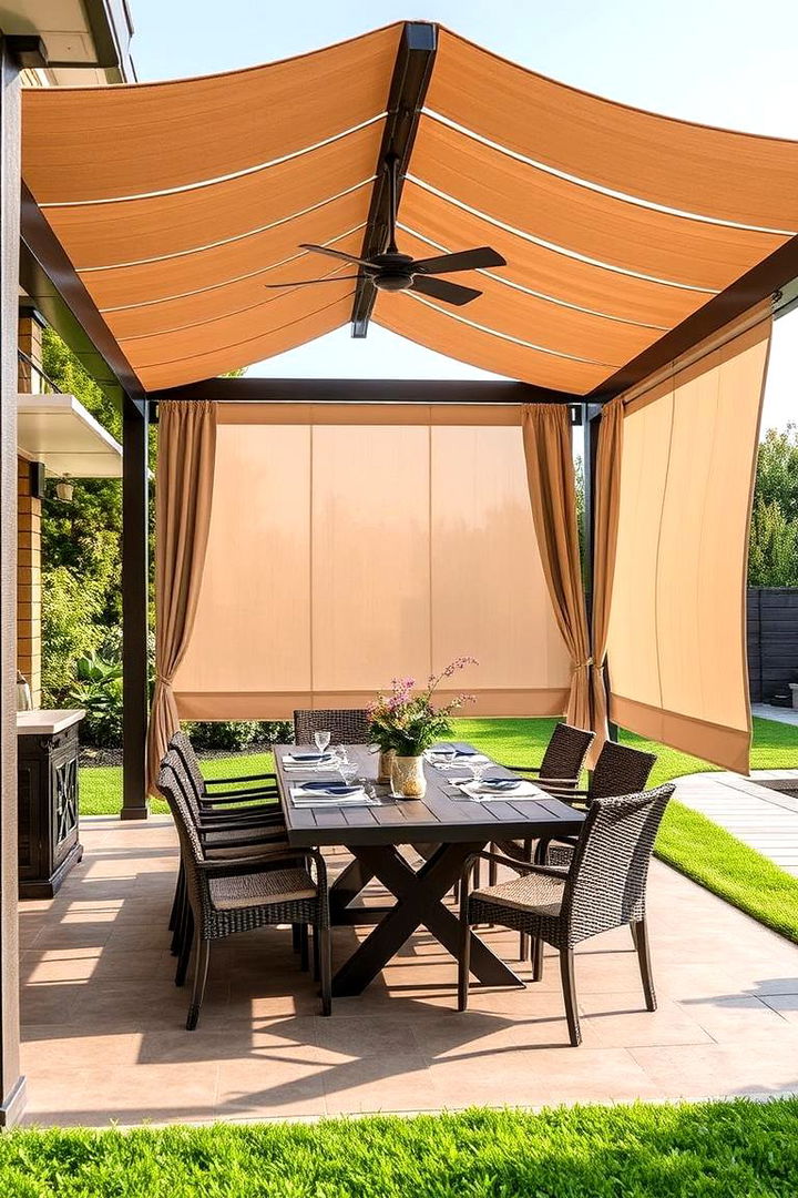 Convertible Pergola Dining Spaces - 22 Garden Shade Ideas