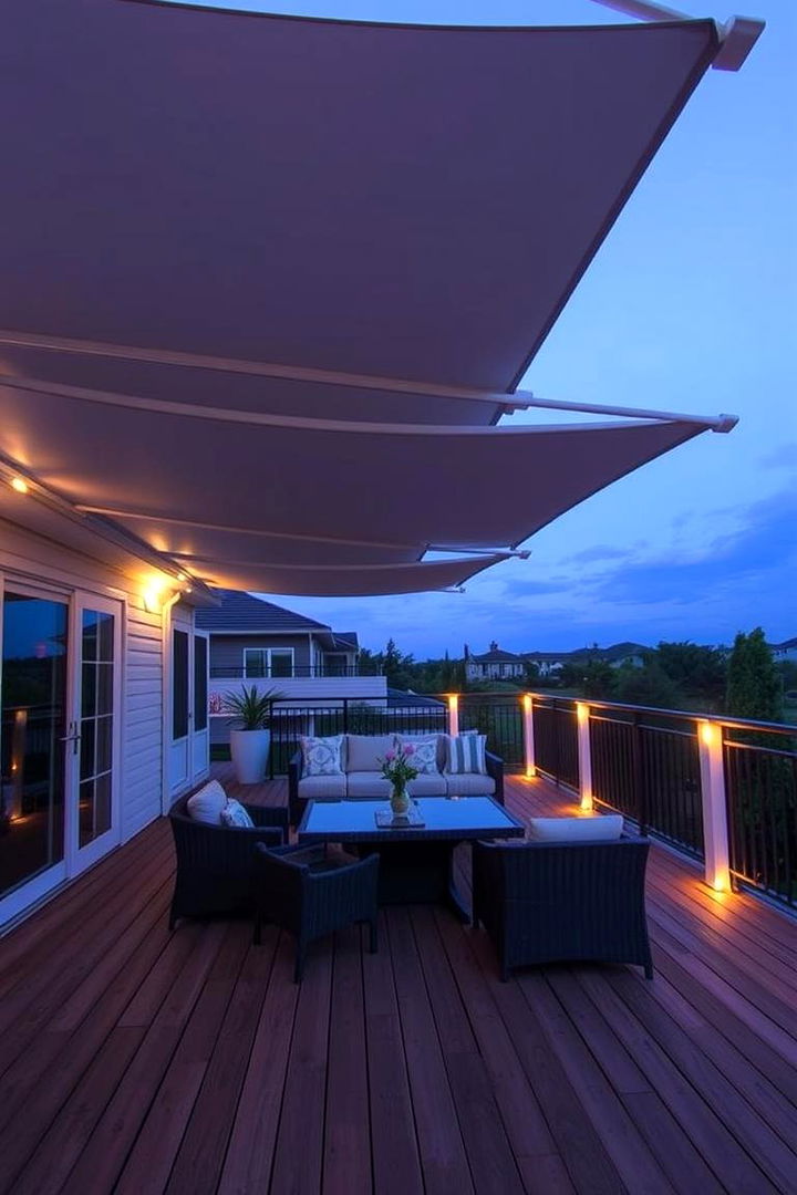 Convertible Shade and Light Deck - 22 Patio Deck Ideas