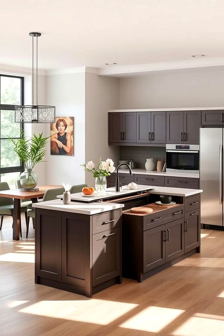 Convertible Storage Islands - 22 Dining Room Storage Ideas