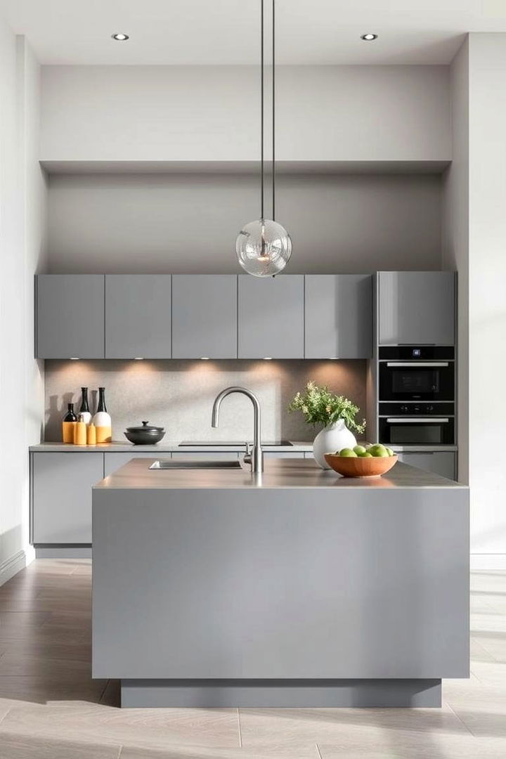 Cool Gray Undertones - 22 Kitchen Island Color Ideas